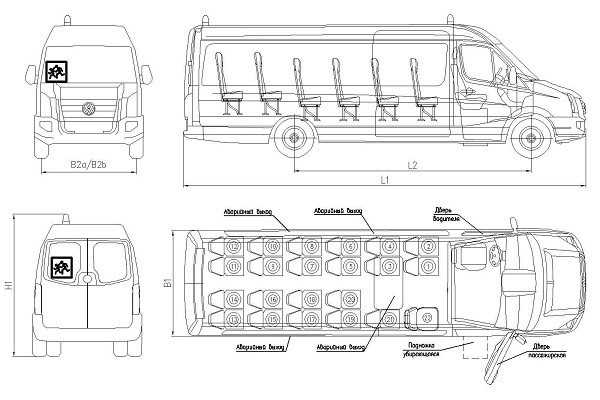 Iveco 20 мест схема