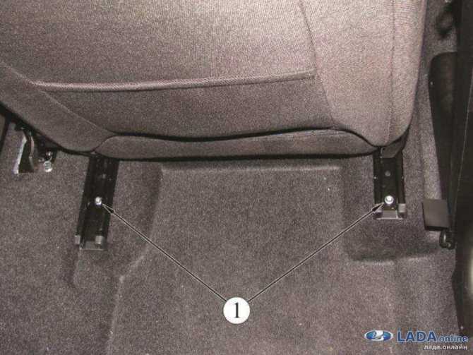 Как снять заднее сиденье приора